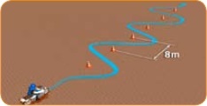 Snelle slalom - Rijschool Wilco